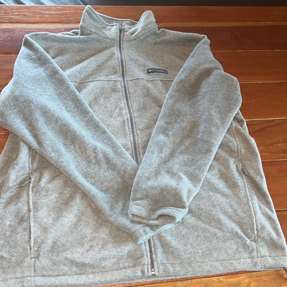 Columbia Gray Zip-Up Jacket - Like New!